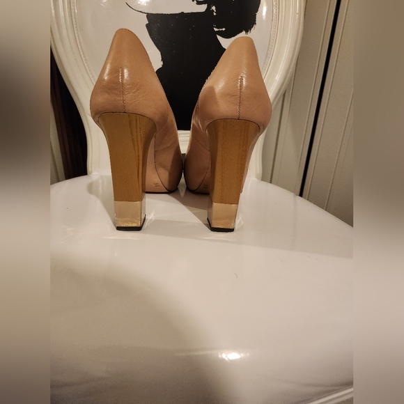 COPY -  BCBG Tan/Camel Color Open Toe Shoes - Picture 9 of 15